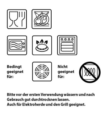 Alfareria Padilla 6er-Set Cazuela Tonschale rustikale Servierschale klein, traditionel, flach, rund, braun 12 cm | 6x12cm - 3