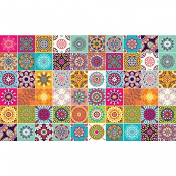 Ambiance-Live Karo-Zement Wandtattoo – AZULEJOS – 15 x 15 cm – 60-teilig - 2