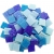 Armena Mosaikstein Mosaikfliesen Glas 2x2cm 250g (Circa 85 Stück) Blau gemischt - 1