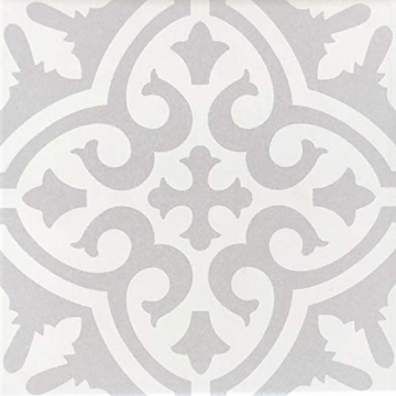 Casa Moro Mediterrane Keramik-Fliesen Daris 20x20 cm 1qm aus glasiertem Feinsteinzeug in Zementoptik | Marokkanische Bodenfliesen & Wandfliesen für Bad Küchenrückwand Küche Flur - 1