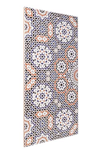 Cerames Marokkanische Wandfliesen Keramikfliese orientalisch Bandar | 25 x 50 cm 1m² | Mosaik-Muster, maurische Fliese | Schöne Dekoration im Bad & Küchenrückwand - 6