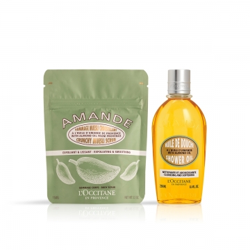 Duo Mandel Duschöl & Knuspriges Müsli-Peeling - L'Occitane en Provence