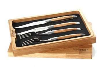 Laguiole en Aubrac 2er Set Messer-Gabel, Olivenholz, CCF99OLIH - 4