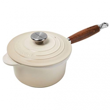 LE CREUSET 21139184814460 PROFITOPF MIT HOLZGRIFF 18 cm Creme, Gusseisen - 1