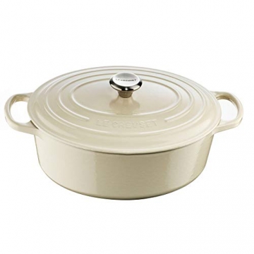 LE CREUSET 21178274814430 BRÄTER OVAL SIG 27 cm Creme, Gusseisen - 1