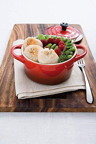 Le Creuset Mini-Cocotte/ Bräter, Rund, 200 ml, 10 x 5 cm, Steinzeug, Creme - 3