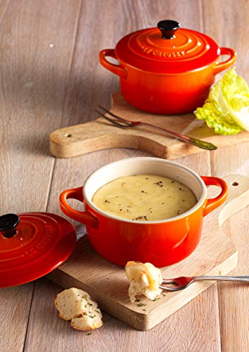 Le Creuset Mini-Cocotte/ Bräter-Set, 4-teilig, Rund, Je 200 ml, 10 x 5 cm, Steinzeug, Ofenrot - 3