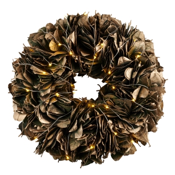 LED-Kranz Amanda, grün, Ø 30 cm