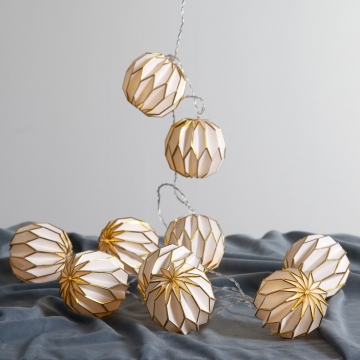 LED-Lichterkette Origam, gold