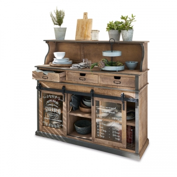LOBERON Buffet Rombas, braun (48 x 150 x 130cm)