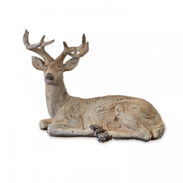 LOBERON Deko-Hirsch Herman, graubeige (27 x 54 x 37cm)