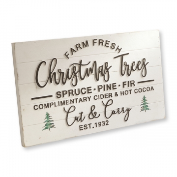 LOBERON Dekoboard Valleros, weiß/schwarz (3 x 50 x 30cm)