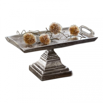 LOBERON Etagere Samson, silber (14 x 26 x 12cm)
