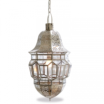 LOBERON Hängelampe Algier, silber (58cm)