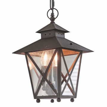 LOBERON Hängelampe Bezons, schwarz (23 x 23 x 37cm)