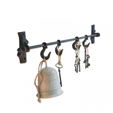 LOBERON Hakenleiste Isigny, schwarz (5 x 68 x 12cm)