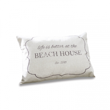 LOBERON Kissen Bréhat, beige (60 x 40cm)