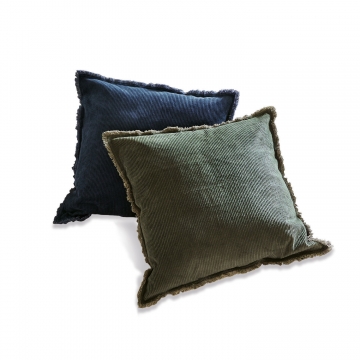 LOBERON Kissenhülle 2er Set Managua, blau/grün (50 x 50cm)