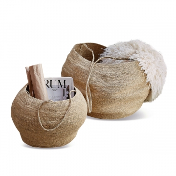 LOBERON Korb 2er Set Mouroux, braun