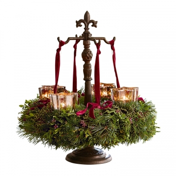 LOBERON Kranzständer Antwan, antikbraun (59cm)