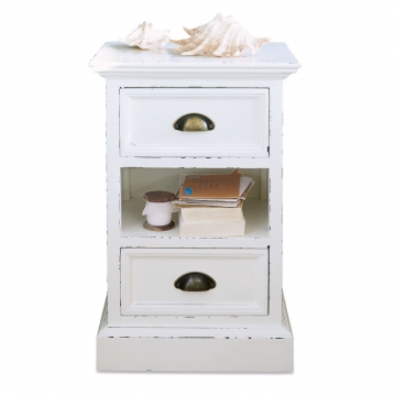 LOBERON Nachttisch Remilly, antikweiß (30 x 40 x 60cm)