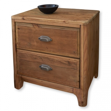 LOBERON Nachttisch Wittfield, braun (45 x 55 x 55cm)