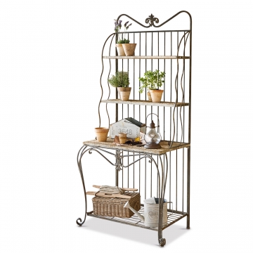 LOBERON Pflanztisch Rentlor, antikbraun (38 x 90 x 190cm)