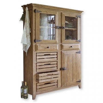 LOBERON Schrank Stonehenge, braun (45 x 120 x 180cm)