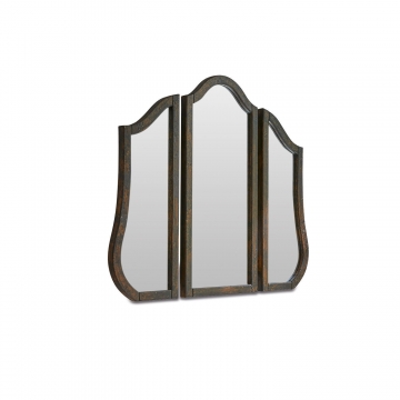 LOBERON Spiegel Barnenez, antikbraun (3 x 76 x 68cm)