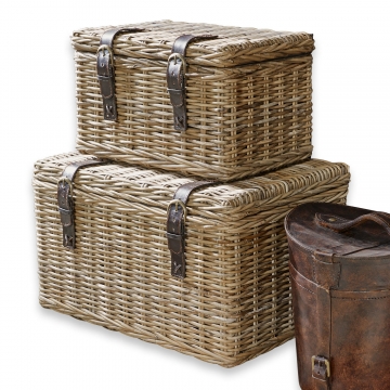 LOBERON Truhe 2er Set Darill, braun