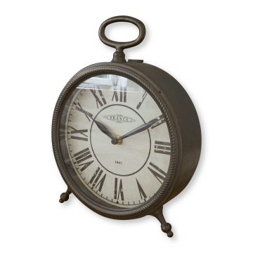 LOBERON Uhr Cyl, antikschwarz (8.5 x 21.5 x 29cm)