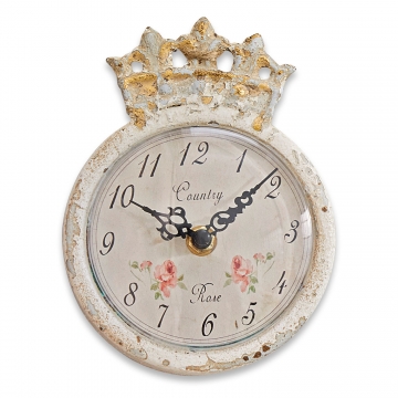 LOBERON Uhr Rhon, antikcreme (4.5 x 12 x 15.5cm)