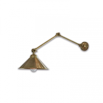 LOBERON Wandlampe Lori, antikmessing (28 x 42 x 56cm)