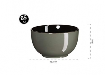 MÄSER 931238 Serie Scuro, Geschirr-Set bunt aus Keramik für 4 Personen, 20-teiliges Kombiservice, modern und mediterran, Grün/Grau/Blau, Steinzeug - 4