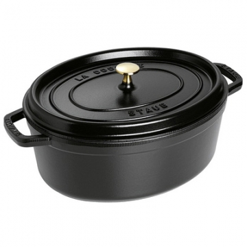 Staub Gusseisen Bräter Cocotte "New Classic" 33 cm Schwarz